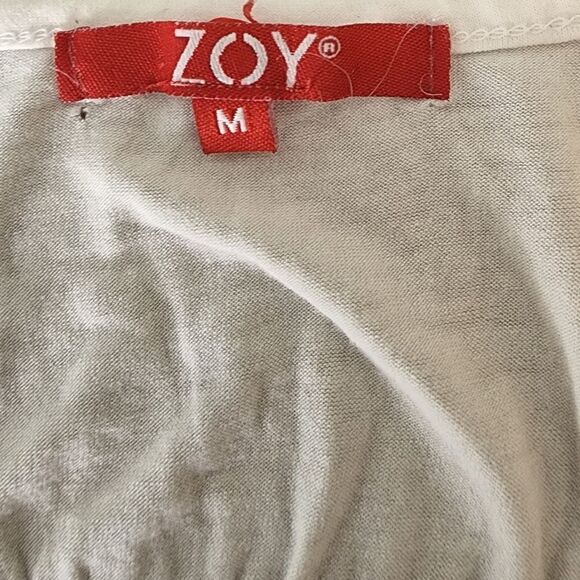 ZOY ESTILLO WOMEN'S SLEEVELESS TOP T BACK WITH GOLD EMBELLISHMENTS SIZE MEDIUM - Picture 5 of 6